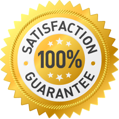 100% satisfaction guaratee